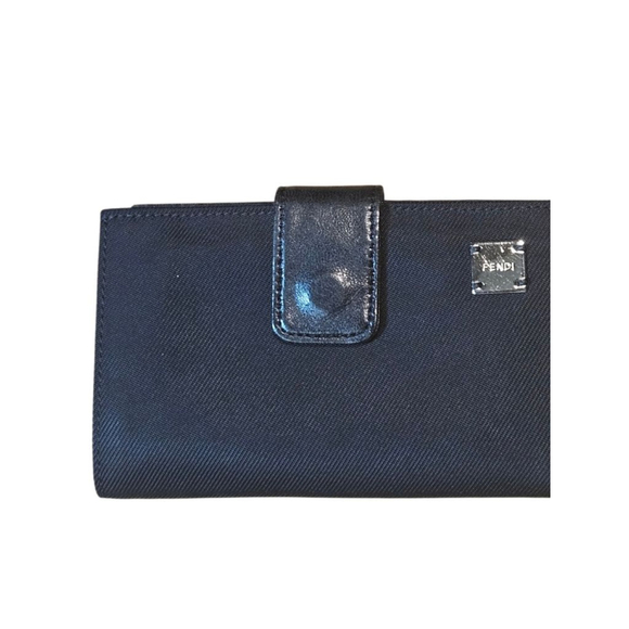 Authentic Fendi Black Leather and Canvas Bi-Fold Wallet - Picture 13 of 13